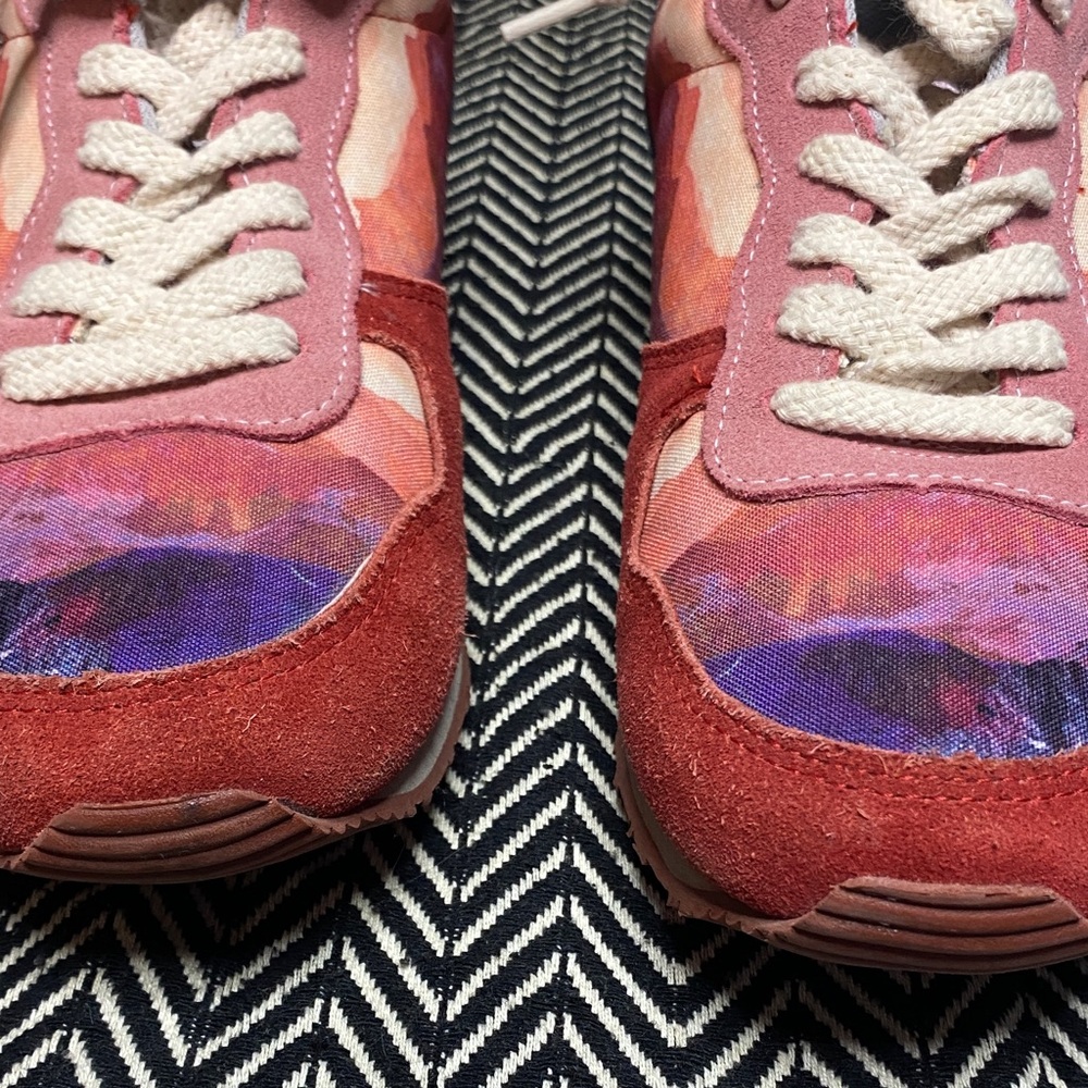 Inkkas Pink and Orange Sneakers - Picture 3 of 12
